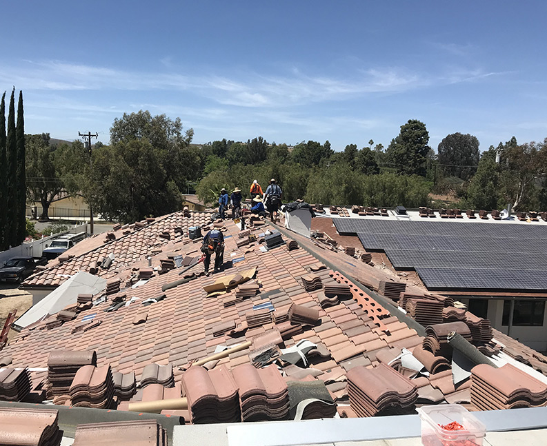 new roof installation